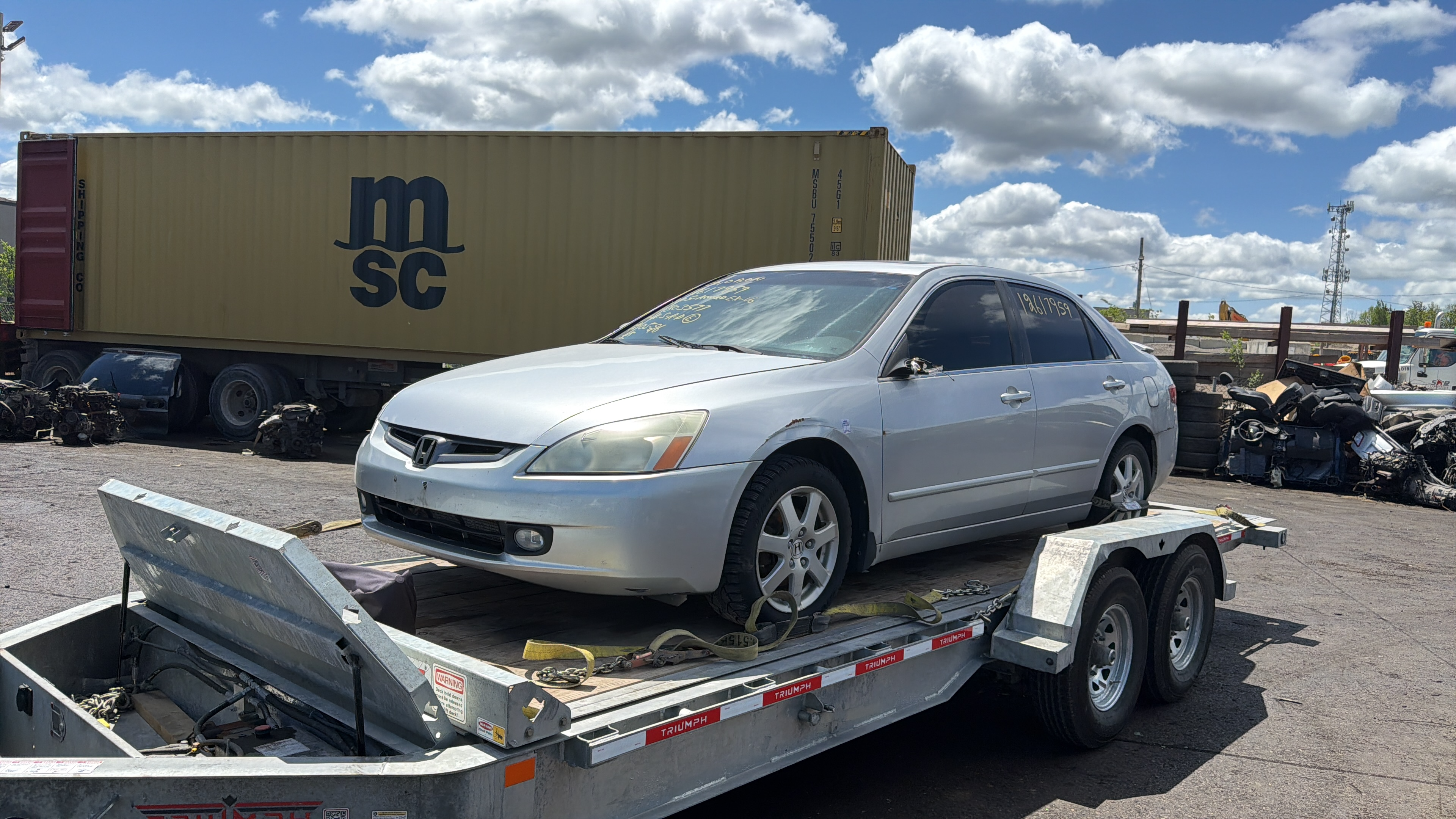 Vehicle ready for collection by Meer Auto Scrap