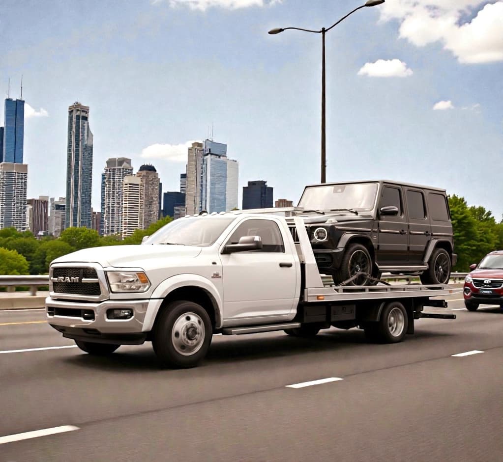 Flatbed towing service