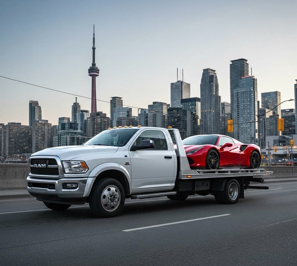 Tow truck in Toronto